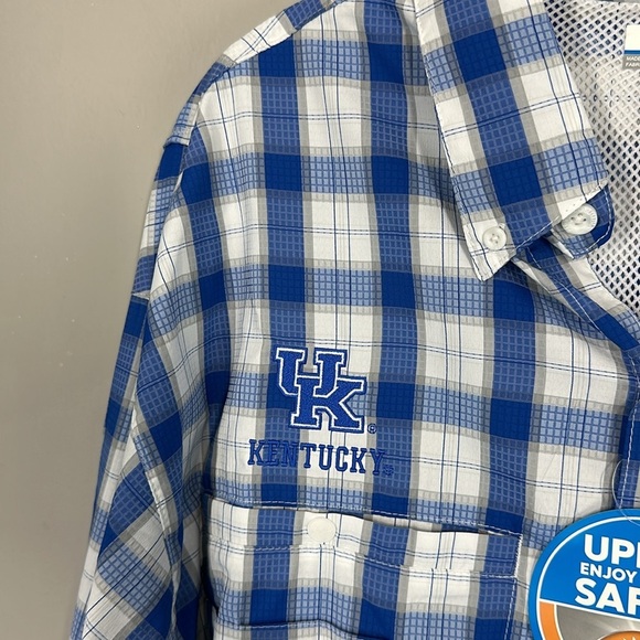 NWT Columbia Super Tamiami University of Kentucky PFG Shirt Size XL - Picture 5 of 15